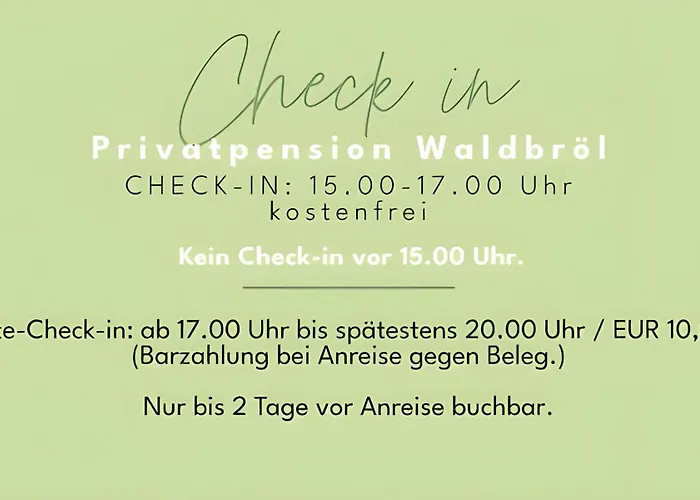 住宿加早餐酒店 Privatpension Waldbroel 3*